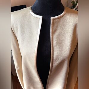 Escada by Margaretha Ley Silk and Wool Open Front Jacket